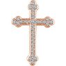 Picture of 14K Gold 1/4 CTW Diamond Cross Pendant