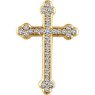 Picture of 14K Gold 1/4 CTW Diamond Cross Pendant