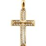 Picture of 14K Gold 1/4 CTW Diamond Cross Pendant