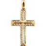 Picture of 14K Gold 1/4 CTW Diamond Cross Pendant