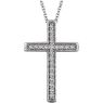 Picture of 14K Gold 1/4 CTW Diamond Cross Pendant