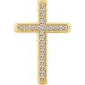Picture of 14K Gold 1/4 CTW Diamond Cross Pendant