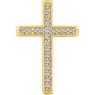 Picture of 14K Gold 1/4 CTW Diamond Cross Pendant