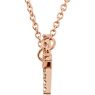 Picture of 14K Gold 1/8 CTW Diamond Sideways Cross 16-18" Necklace