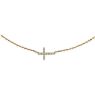 Picture of 14K Gold 1/5 CTW Diamond Sideways Cross 18" Necklace