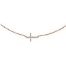Picture of 14K Gold 1/5 CTW Diamond Sideways Cross 18" Necklace