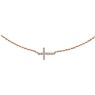 Picture of 14K Gold 1/5 CTW Diamond Sideways Cross 18" Necklace