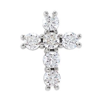 Picture of 14K Gold 1/3 CTW Diamond Cross Pendant