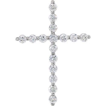 Picture of 14K Gold 1.00 CTW Diamond Cross Pendant