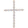 Picture of 14K Gold 1.00 CTW Diamond Cross Pendant