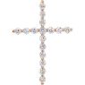 Picture of 14K Gold 1.00 CTW Diamond Cross Pendant