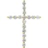 Picture of 14K Gold 1.00 CTW Diamond Cross Pendant