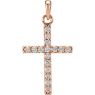 Picture of 14K Gold 1/4 CTW Diamond Cross Pendant