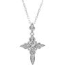 Picture of Sterling Silver Cubic Zirconia Cross 18" Necklace