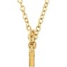 Picture of 14K Gold Sideways Cross 16-18" Necklace