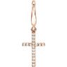 Picture of 14K Gold .08 CTW Diamond Petite Cross Charm