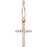 Picture of 14K Gold .08 CTW Diamond Petite Cross Charm