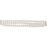 Picture of Sterling Silver 8-9 mm Freshwater Cultured Pearl Triple Strand 7.25" Bracelet