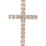 Picture of 14K Gold 1/2 CTW Petite Diamond Cross Pendant