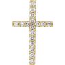 Picture of 14K Gold 1/2 CTW Petite Diamond Cross Pendant