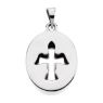 Picture of 14K Gold 16x13.5mm Beyond the Cross™ Reversible Cross & Dove Pendant