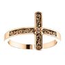 Picture of 14K Gold Sideways Cross Ring