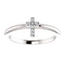 Picture of 14K Gold .03 CTW Diamond Stackable Cross Ring