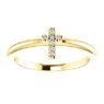 Picture of 14K Gold .03 CTW Diamond Stackable Cross Ring