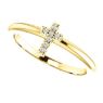 Picture of 14K Gold .03 CTW Diamond Stackable Cross Ring