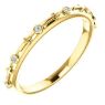 Picture of 14K Gold .03 CTW Diamond Cross Ring