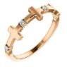 Picture of 14K Gold .06 CTW Diamond Cross Ring