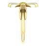 Picture of 14K Gold Peridot Sideways Cross Ring