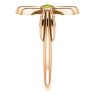 Picture of 14K Gold Peridot Sideways Cross Ring