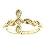 Picture of 14K Gold .05 CTW Diamond Sideways Cross Ring