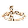 Picture of 14K Gold .05 CTW Diamond Sideways Cross Ring