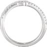 Picture of 14K White 3/8 CTW Diamond Sideways Cross Ring