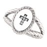 Picture of 14K Gold .02 CTW Diamond Cross Ring