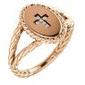 Picture of 14K Gold .02 CTW Diamond Cross Ring