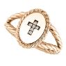 Picture of 14K Gold .02 CTW Diamond Cross Ring