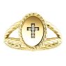 Picture of 14K Gold .02 CTW Diamond Cross Ring