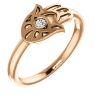 Picture of 14K Gold .03 CTW Diamond Hamsa Ring