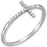 Picture of 14K Gold .08 CTW Diamond Sideways Cross Ring