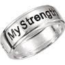 Picture of Sterling Silver My Refuge My Strength Ring Size 11