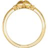 Picture of 10K Yellow & Rose Gold Heart & Cross Ring