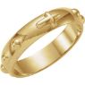 Picture of 14K Gold Rosary Ring Size 8