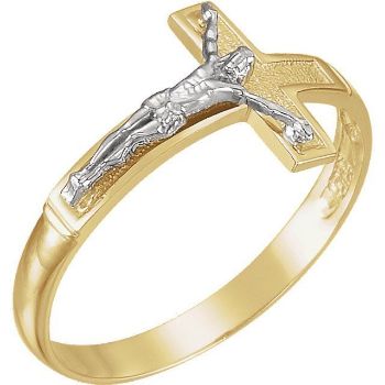 Picture of Two-Tone Crucifix Ring