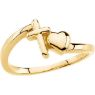 Picture of 14K Gold Cross & Heart Chastity Rings®