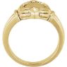 Picture of 14K Gold Men's .03 CTW Diamond Claddagh Ring