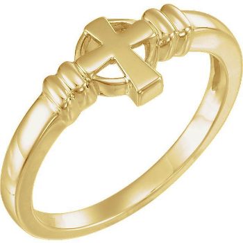 Picture of 14K Gold Cross Ring