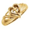 Picture of 14K Gold Heart & Cross Ring